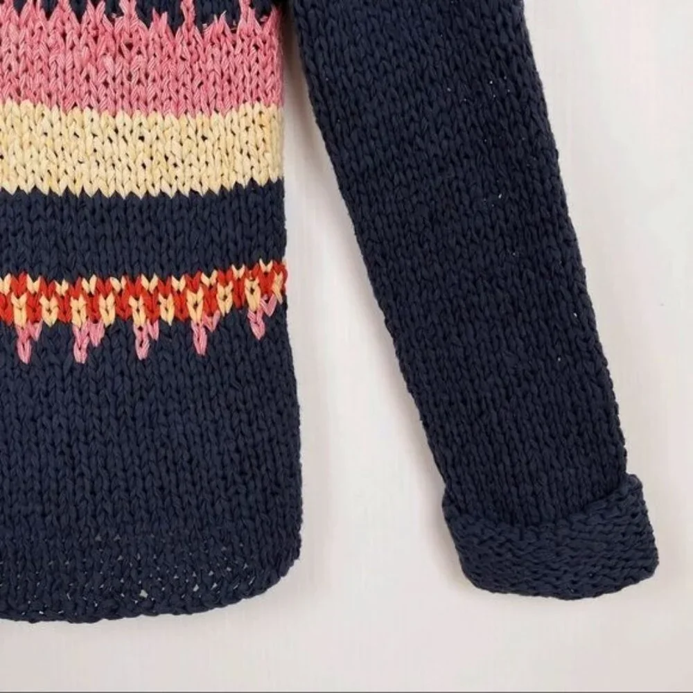 Scotch Soda Maison Scotch Fringe Trim folky bohemian Sweater small - Picture 5 of 8